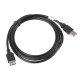 Lanberg CA-USBE-10CC-0018-BK cable USB 1,8 m 2.0 USB A Negro